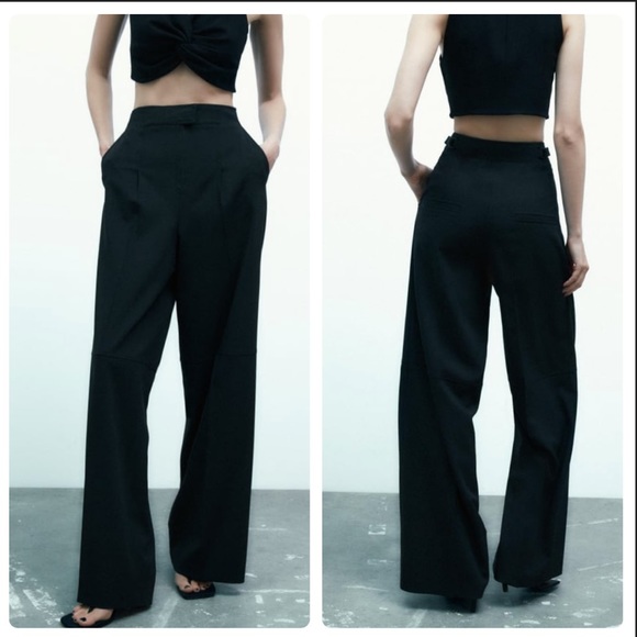 Zara Pants - Zara wool blend pleated pants